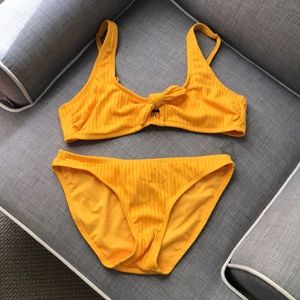 Yellow bathing suit